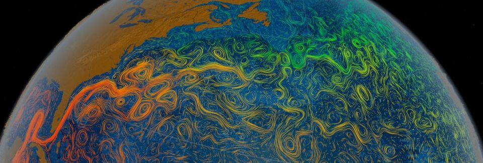 Der Golfstrom spaltet auf seiner Südseite Warmwasserwirbel mit einem Kern aus eisenreichem kalten Küstenwasser ab. Der Golfstrom spaltet auf seiner Südseite Warmwasserwirbel mit einem Kern aus eisenreichem kalten Küstenwasser ab.