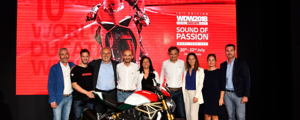 Ducati verkündet das Programm für die World Ducati Week 2018, die vom 20. bis 22. Juli 2018 wieder Zehntausende Fans nach Misano und in die Region locken soll. Ducati verkündet das Programm für die World Ducati Week 2018, die vom 20. bis 22. Juli 2018 wieder Zehntausende Fans nach Misano und in die Region locken soll.