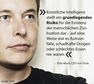 Tesla-CEO Elon Musk warnt vor den Gefahren Künstlicher Intelligenz. Und damit steht er nicht alleine: Auch Stephen Hawking und der schwedische Philosoph Nick Bostrom haben sich schon kritisch zur Technologie geäußert. Tesla-CEO Elon Musk warnt vor den Gefahren Künstlicher Intelligenz. Und damit steht er nicht alleine: Auch Stephen Hawking und der schwedische Philosoph Nick Bostrom haben sich schon kritisch zur Technologie geäußert.