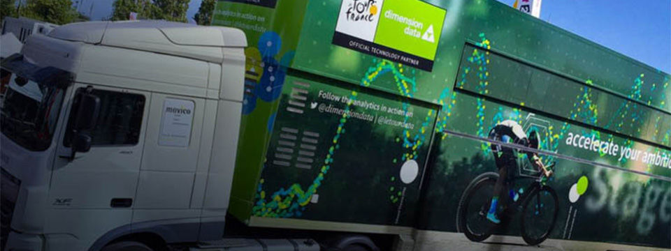 Im Zentrum der Lösung steht beziehungsweise fährt ein „Big Data“-LKW. Im Zentrum der Lösung steht beziehungsweise fährt ein „Big Data“-LKW.