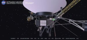 Interaktives 3D-Modell des Voyager mit Thermo-Blanket und Shunt Radiator (Quelle: NASA/JPL-Caltech, https://voyager.jpl.nasa.gov/mission/spacecraft/interactive.php) Interaktives 3D-Modell des Voyager mit Thermo-Blanket und Shunt Radiator (Quelle: NASA/JPL-Caltech, https://voyager.jpl.nasa.gov/mission/spacecraft/interactive.php)