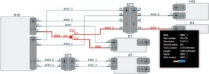 Bild 2: Die Ansicht lässt sich verändern und umwandeln, wenn sich der Ingenieur durch das System bewegt. Dabei können Informationen über das System im Schaltplan angezeigt werden – zum Beispiel die Leistungsaufnahme, Angaben zu den Bauteilen oder andere Details. Bild 2: Die Ansicht lässt sich verändern und umwandeln, wenn sich der Ingenieur durch das System bewegt. Dabei können Informationen über das System im Schaltplan angezeigt werden – zum Beispiel die Leistungsaufnahme, Angaben zu den Bauteilen oder andere Details.