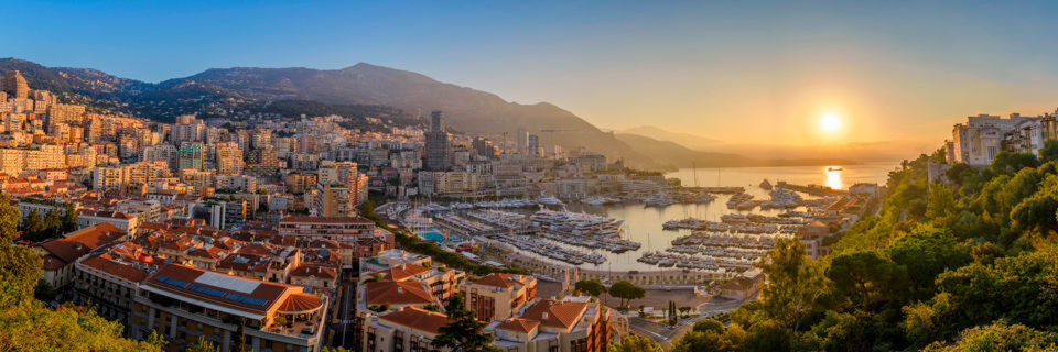 Der monegassische Stadtbezirk Monte-Carlo Der monegassische Stadtbezirk Monte-Carlo
