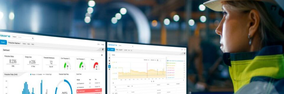 IoT-Plattformen fungieren als Bindeglied, um die über Sensoren gelieferten Betriebs- und Produktionsdaten auszuwerten. IoT-Plattformen fungieren als Bindeglied, um die über Sensoren gelieferten Betriebs- und Produktionsdaten auszuwerten.