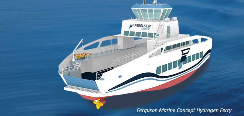 Unter Leitung der in Port Glasgow ansässigen Ferguson-Werft wird die Fähre auf eine Kapazität von rund 120 Passagieren und 18 Fahrzeugen ausgelegt. Mit 35 Meter Länge, zehn Meter Breite und zwei Meter Tiefgang wird sie das derzeit eingesetzte dieselbetriebene Schiff ersetzen. Unter Leitung der in Port Glasgow ansässigen Ferguson-Werft wird die Fähre auf eine Kapazität von rund 120 Passagieren und 18 Fahrzeugen ausgelegt. Mit 35 Meter Länge, zehn Meter Breite und zwei Meter Tiefgang wird sie das derzeit eingesetzte dieselbetriebene Schiff ersetzen.