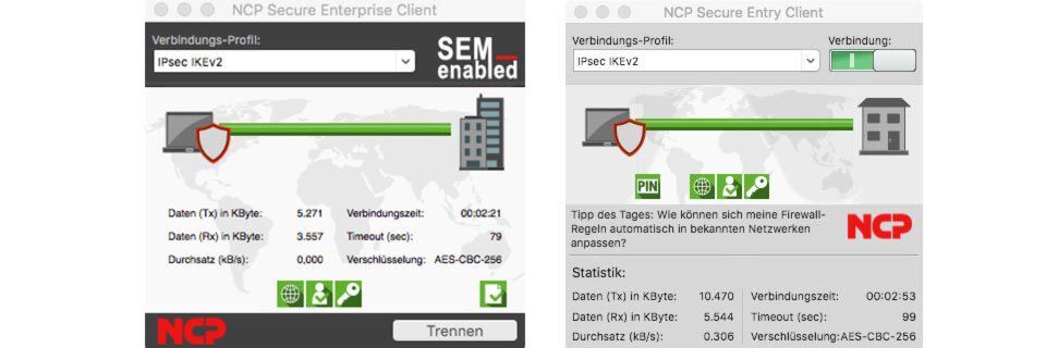 Die NCP Secure macOS Clients sind jetzt in der Version 3.1 verfügbar. Die NCP Secure macOS Clients sind jetzt in der Version 3.1 verfügbar.