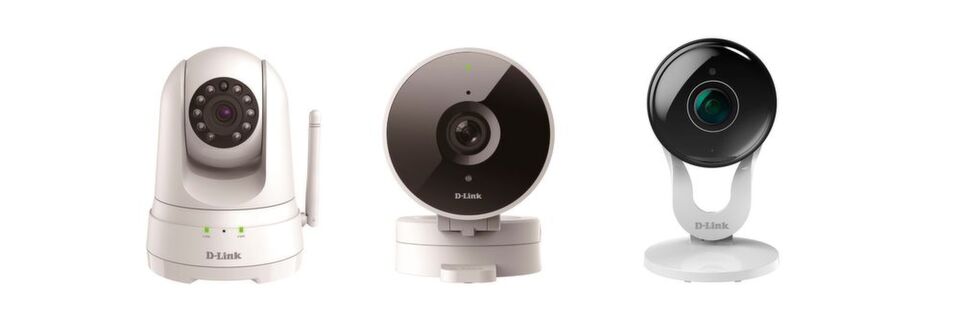 Die neuen Kameras von D-Link: die DCS-8525LH, die DCS-8010LH und die DCS-8300LH (v.l.). Die neuen Kameras von D-Link: die DCS-8525LH, die DCS-8010LH und die DCS-8300LH (v.l.).