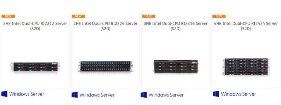 Diese Modelle taugen laut Hersteller insbesondere für den Einsatz von Storage Spaces Direct. Diese Modelle taugen laut Hersteller insbesondere für den Einsatz von Storage Spaces Direct.