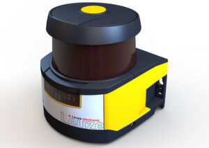 Der neue Sicherheits-Laserscanner RSL 400 mit detaillierter Messwertausgabe für FTS-Navigation kombiniert Sicherheitstechnik mit qualitativ hochwertiger Messwertausgabe in einem Gerät. Der neue Sicherheits-Laserscanner RSL 400 mit detaillierter Messwertausgabe für FTS-Navigation kombiniert Sicherheitstechnik mit qualitativ hochwertiger Messwertausgabe in einem Gerät.