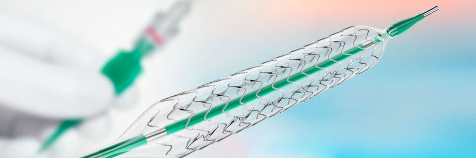 Dieses sirolimus-freisetzende koronare Stentsystem stammt aus dem Hause B. Braun. Dieses sirolimus-freisetzende koronare Stentsystem stammt aus dem Hause B. Braun.