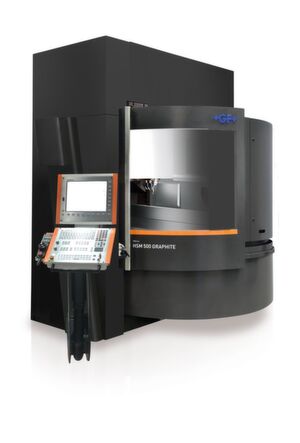 GF Machining Solutions’ Mikron HSM 500 Graphite is configured specifically for machining graphite electrodes, with Step-Tec’s new 42,000 rpm HVC140 Spindle, integrated System 3R Work-Partner 1+ (WPT1+), and integrated dust exhaust. GF Machining Solutions’ Mikron HSM 500 Graphite is configured specifically for machining graphite electrodes, with Step-Tec’s new 42,000 rpm HVC140 Spindle, integrated System 3R Work-Partner 1+ (WPT1+), and integrated dust exhaust.