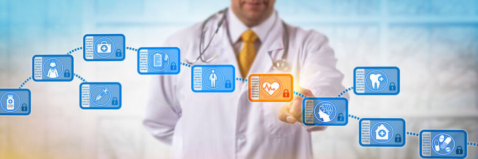 Die Blockchain-Technologie findet auch im Gesundheitswesen zahlreiche Einsatzmöglichkeiten. Die Blockchain-Technologie findet auch im Gesundheitswesen zahlreiche Einsatzmöglichkeiten.