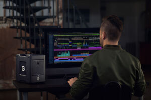 Mit robustem Gehäuse, Performance und Adaptern für multimediale Wechselmedien sollen G-Technologys RAID-Systeme den Workflow professioneller 4K- und 8K-Produzenten optimieren. Mit robustem Gehäuse, Performance und Adaptern für multimediale Wechselmedien sollen G-Technologys RAID-Systeme den Workflow professioneller 4K- und 8K-Produzenten optimieren.