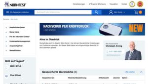 Bestellung ganz einfach per Knopfdruck – hierfür ist der neu eingeführte Normfest-Bestellbutton zuständig. Bestellung ganz einfach per Knopfdruck – hierfür ist der neu eingeführte Normfest-Bestellbutton zuständig.