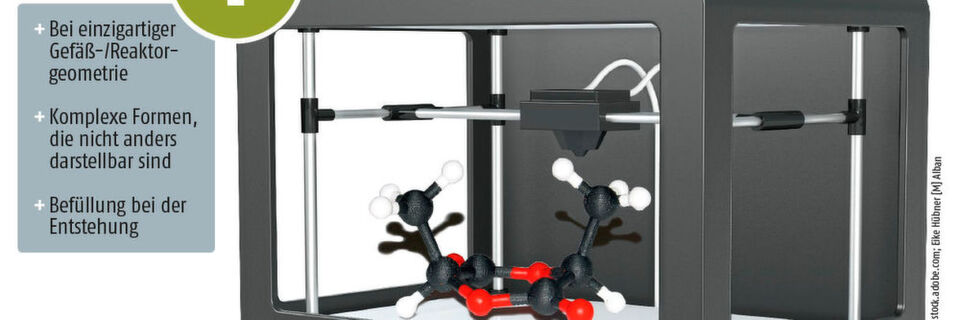 Additive punkten: Die Stärken und Schwächen des 3D-Drucks in Chemie und Pharma. Additive punkten: Die Stärken und Schwächen des 3D-Drucks in Chemie und Pharma.