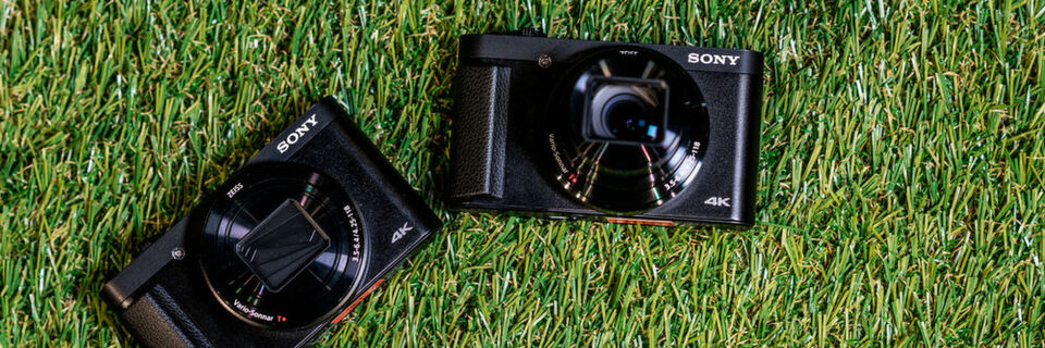 Die DSC-HX99 und DSC-HX95 Cyber-Shot-Kameras filmen im 4K-Modus bei voller Auslesung des Sensors. Die DSC-HX99 und DSC-HX95 Cyber-Shot-Kameras filmen im 4K-Modus bei voller Auslesung des Sensors.
