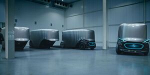 Um den Mercedes Vision Urbanetic vom Van zum Lademeister umzubauen, reichen weniger als drei Minuten. Um den Mercedes Vision Urbanetic vom Van zum Lademeister umzubauen, reichen weniger als drei Minuten.