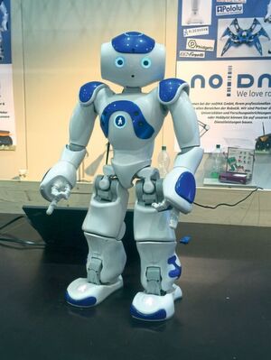 Mit einem Nao-Roboter haben die Forscher getestet, ob Menschen Robotern helfen. Mit einem Nao-Roboter haben die Forscher getestet, ob Menschen Robotern helfen.