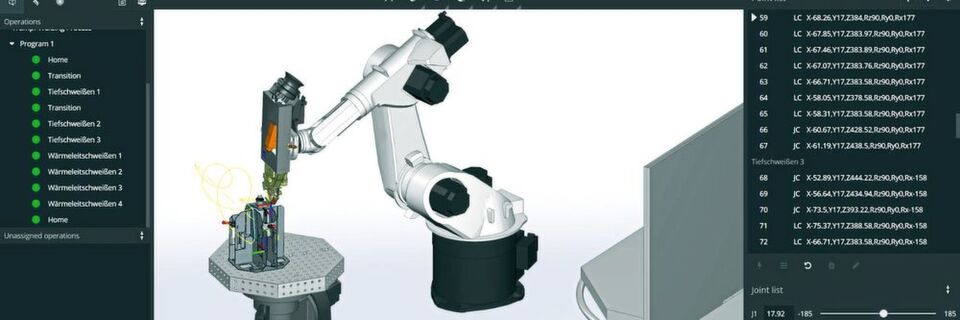 Die Software ermöglicht die Programmierung offline, während die Maschine parallel weiterläuft. Die Software ermöglicht die Programmierung offline, während die Maschine parallel weiterläuft.