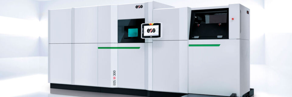 Die 3D-Drucker der EOS-M-300-Serie eignen sich für die digitale industrielle Produktion. Die 3D-Drucker der EOS-M-300-Serie eignen sich für die digitale industrielle Produktion.