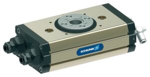 Die Schunk SRM ist die robusteste und leistungsdichteste pneumatische Schwenkeinheit am Markt. Auch bei der Größe der Mittenbohrung definiert sie neue Maßstäbe. Die Schunk SRM ist die robusteste und leistungsdichteste pneumatische Schwenkeinheit am Markt. Auch bei der Größe der Mittenbohrung definiert sie neue Maßstäbe.