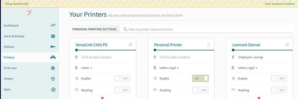 In ezeep kann jetzt Pull Printing mit Personal Printing genutzt werden. In ezeep kann jetzt Pull Printing mit Personal Printing genutzt werden.