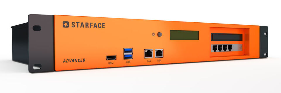 Die UCC-Appliance Starface Advanced ist ab sofort auf neuer leistungsfähigerer Hardware verfügbar. Die UCC-Appliance Starface Advanced ist ab sofort auf neuer leistungsfähigerer Hardware verfügbar.