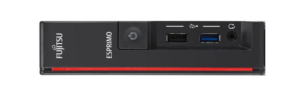 Der Esprimo G558 ist der bislang kleinste Desktop-PC von Fujitsu. Sein Gehäusevolumen liegt unter einem Liter. Im Gegensatz zu den Esprimo-Q-Modellen verfügt er nicht über ein internes, sondern ein externes Netzteil. Von passenden Monitoren kann er auch über mit Strom versorgt werden. Der Esprimo G558 ist der bislang kleinste Desktop-PC von Fujitsu. Sein Gehäusevolumen liegt unter einem Liter. Im Gegensatz zu den Esprimo-Q-Modellen verfügt er nicht über ein internes, sondern ein externes Netzteil. Von passenden Monitoren kann er auch über mit Strom versorgt werden.