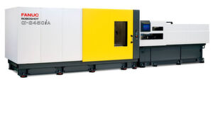 The brand new ‘Roboshot α-S450iA’ is equipped with a clamping force of 4500kN and boasts of a tie bar distance of 920 mm by 920 mm. The brand new ‘Roboshot α-S450iA’ is equipped with a clamping force of 4500kN and boasts of a tie bar distance of 920 mm by 920 mm.