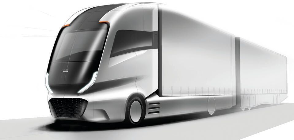 Wissenschaftler der TUM haben im Projekt „Truck2030“ ein Konzept für den Lkw der Zukunft erarbeitet. Wissenschaftler der TUM haben im Projekt „Truck2030“ ein Konzept für den Lkw der Zukunft erarbeitet.