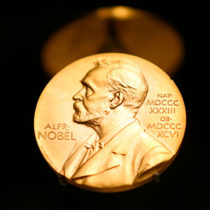 Medaille mit dem Konterfei von Alfred Nobel im Nobel Museum: Der Nobelpreis für Physik geht in diesem Jahr jeweils zur Hälfte an Arthur Ashkin (USA) sowie an Gérard Mourou (Frankreich) und Donna Strickland (Kanada) für ihre bahnbrechenden Erfindungen im Bereich der Laserphysik. Medaille mit dem Konterfei von Alfred Nobel im Nobel Museum: Der Nobelpreis für Physik geht in diesem Jahr jeweils zur Hälfte an Arthur Ashkin (USA) sowie an Gérard Mourou (Frankreich) und Donna Strickland (Kanada) für ihre bahnbrechenden Erfindungen im Bereich der Laserphysik.