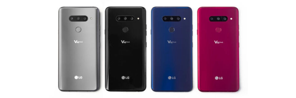 LG zeigt sein neues Smartphone-Flaggschiff V40 Thinq. LG zeigt sein neues Smartphone-Flaggschiff V40 Thinq.