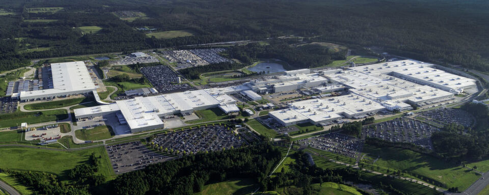 Spatenstich bei Mercedes-Benz in den USA: In der Nähe des Pkw-Werks in Tuscaloosa (im Bild) entsteht eine Batteriefabrik. Spatenstich bei Mercedes-Benz in den USA: In der Nähe des Pkw-Werks in Tuscaloosa (im Bild) entsteht eine Batteriefabrik.