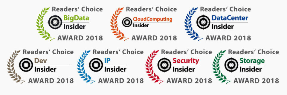 Die Insider-Portale der Vogel IT-Medien verleihen heute Abend in einer großen Abendgala die Readers' Choice Awards 2018. Die Insider-Portale der Vogel IT-Medien verleihen heute Abend in einer großen Abendgala die Readers' Choice Awards 2018.