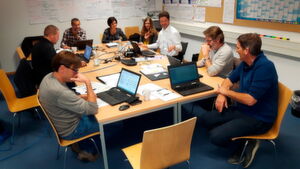 GIA und Müller Martini absolvierten einen Workshop, um die weiteren Vorgehensschritte zu besprechen. GIA und Müller Martini absolvierten einen Workshop, um die weiteren Vorgehensschritte zu besprechen.