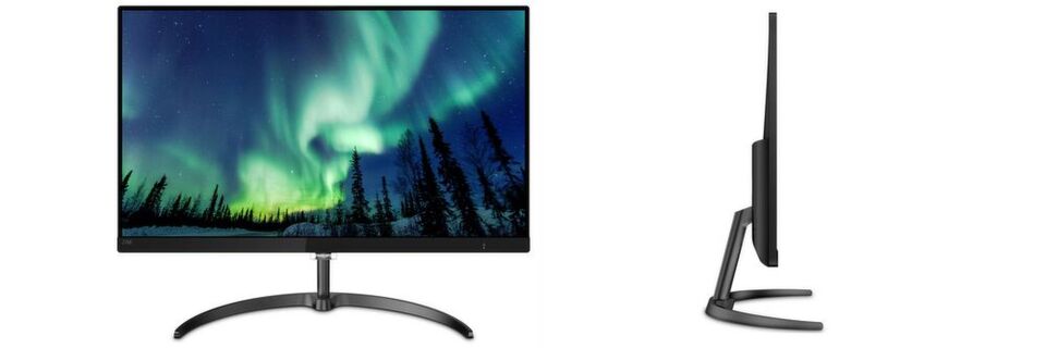 Das 27 Zoll große 4K-Panel ist beim Philips 276E8VJSB durch sehr schmale Rahmen eingefasst. Das 10-Bit-Display stellt 1,074 Milliarden Farben dar. Das 27 Zoll große 4K-Panel ist beim Philips 276E8VJSB durch sehr schmale Rahmen eingefasst. Das 10-Bit-Display stellt 1,074 Milliarden Farben dar.