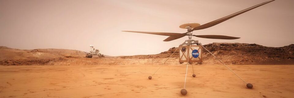 Zugegeben: Optisch macht der Mars Helicopter Scout noch nicht viel her – aber die Technik hat es in sich. Nur mit den besten Komponenten, die die irdische Industrie zu bieten hat, kann die Drohne in der extremen Umwelt des Mars bestehen. Zugegeben: Optisch macht der Mars Helicopter Scout noch nicht viel her – aber die Technik hat es in sich. Nur mit den besten Komponenten, die die irdische Industrie zu bieten hat, kann die Drohne in der extremen Umwelt des Mars bestehen.