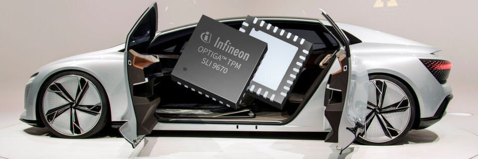 Schlüsseldienst: Das Trusted Platform Module Optiga SLI 9670 von Infineon sichert die Kommunikation vernetzter Fahrzeuge ab. Schlüsseldienst: Das Trusted Platform Module Optiga SLI 9670 von Infineon sichert die Kommunikation vernetzter Fahrzeuge ab.