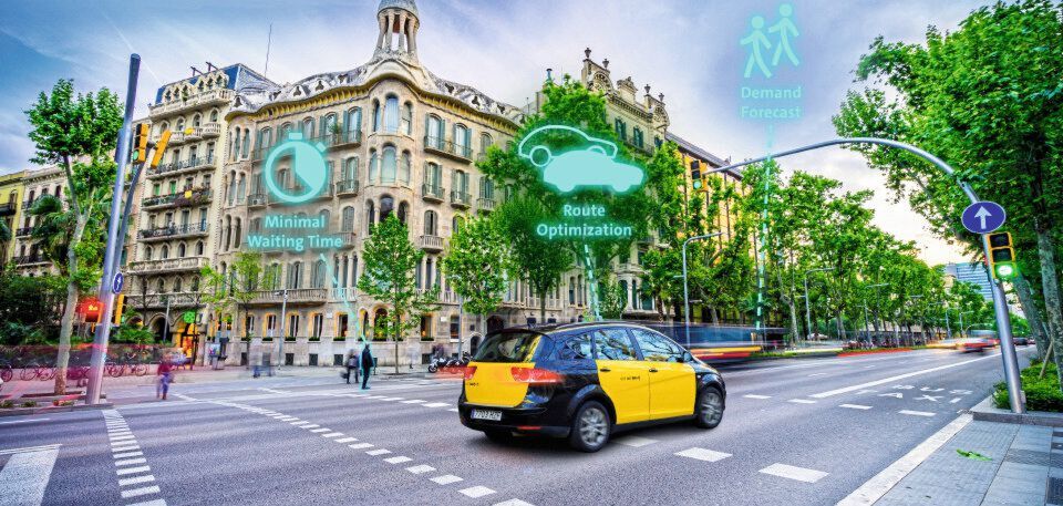 Intelligent unterwegs: Mit neu entwickeltem Quanten-Algorithmus können Verkehrsbetriebe und Taxiunternehmen ihre Flotte effizienter einsetzen und Wartezeit für Fahrgäste minimieren. Intelligent unterwegs: Mit neu entwickeltem Quanten-Algorithmus können Verkehrsbetriebe und Taxiunternehmen ihre Flotte effizienter einsetzen und Wartezeit für Fahrgäste minimieren.