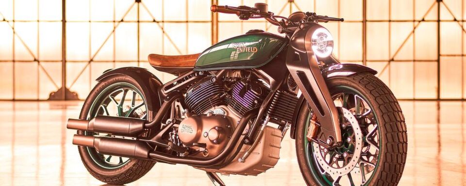 Mit dem Konzept KX zeigt Royal Enfield ein spannendes Retro-Modell im Bobber-Stil. Mit dem Konzept KX zeigt Royal Enfield ein spannendes Retro-Modell im Bobber-Stil.