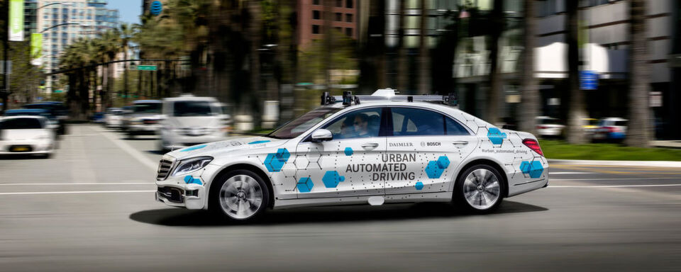San José am Südufer der San Francisco Bay wird ab der zweiten Jahreshälfte 2019 Pilotstadt für den automatisierten Shuttle-Service von Bosch und Daimler. San José am Südufer der San Francisco Bay wird ab der zweiten Jahreshälfte 2019 Pilotstadt für den automatisierten Shuttle-Service von Bosch und Daimler.