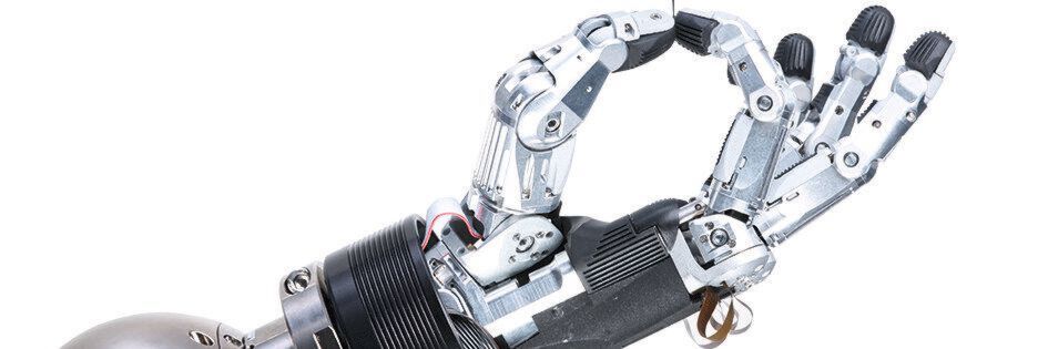 Die für kollaborative Anwendungen zertifizierte 5-Finger-Greifhand Schunk SVH schafft neue Möglichkeiten beim Greifen und Manipulieren. Die für kollaborative Anwendungen zertifizierte 5-Finger-Greifhand Schunk SVH schafft neue Möglichkeiten beim Greifen und Manipulieren.