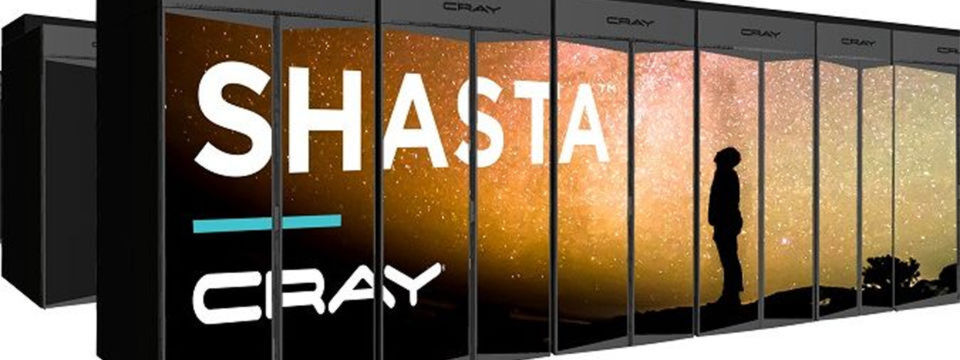 „Shasta", die neue Computing-Architektur von Cray lässt sich mit deiversen CPUs und GPUs bestücken; das System „Perlmutter“ für NERSC allerdings nutzt AMD Epyc. „Shasta", die neue Computing-Architektur von Cray lässt sich mit deiversen CPUs und GPUs bestücken; das System „Perlmutter“ für NERSC allerdings nutzt AMD Epyc.