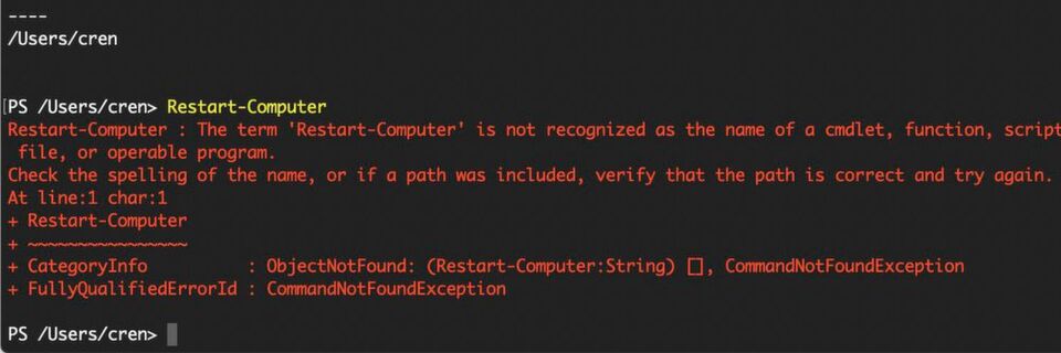 Powershell Core hat gegenüber der Vorgängerversion einen reduzierten Funktionsumfang. Unter macOS und Linux ist dieser noch einmal verkleinert. Powershell Core hat gegenüber der Vorgängerversion einen reduzierten Funktionsumfang. Unter macOS und Linux ist dieser noch einmal verkleinert.