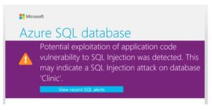 Nach der Aktivierung von SQL-Audit erhalten Sie eine E-Mail, wenn Ihre Datenbank oder Webanwendung eine Bedrohung erkennt. Nach der Aktivierung von SQL-Audit erhalten Sie eine E-Mail, wenn Ihre Datenbank oder Webanwendung eine Bedrohung erkennt.