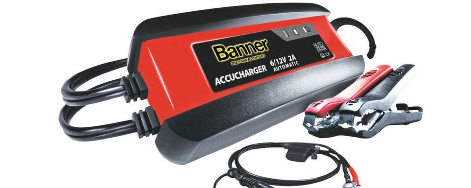 Das Ladegerät Banner Accucharger 2A wird auf der Fachtagung »bike und business« 2018 in Würzburg gezeigt. Das Ladegerät Banner Accucharger 2A wird auf der Fachtagung »bike und business« 2018 in Würzburg gezeigt.