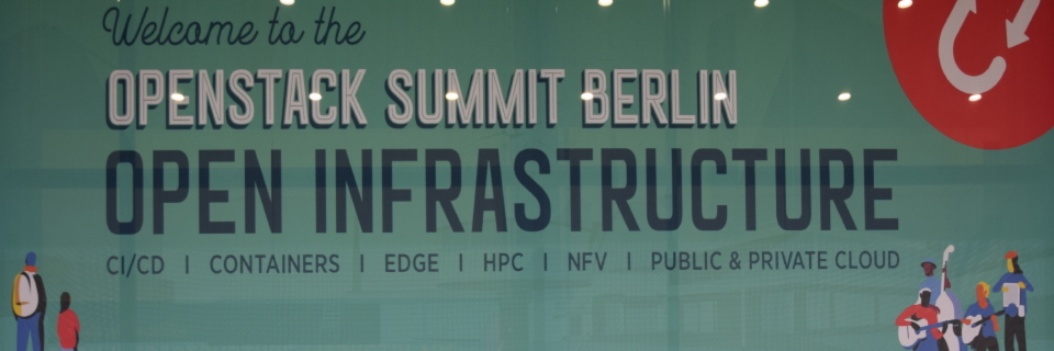Schon der Fette Untertitel zum OpenStack Summit in Berlin wies auf die Neuorientierung hin Schon der Fette Untertitel zum OpenStack Summit in Berlin wies auf die Neuorientierung hin