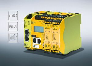 Das Analogeingangsmodul PNOZ M EF 4AI erweitert die Produktfamilie der konfigurierbaren, sicheren Kleinsteuerungen PNOZ-Multi 2 von Pilz und bietet eine schnellere Verarbeitung und optimierte Diagnose. Das Analogeingangsmodul PNOZ M EF 4AI erweitert die Produktfamilie der konfigurierbaren, sicheren Kleinsteuerungen PNOZ-Multi 2 von Pilz und bietet eine schnellere Verarbeitung und optimierte Diagnose.