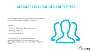 Unterschiedliche Adressaten haben unterschiedliche Anforderungen an das Reporting und wollen unterschiedliche Daten sehen. Unterschiedliche Adressaten haben unterschiedliche Anforderungen an das Reporting und wollen unterschiedliche Daten sehen.