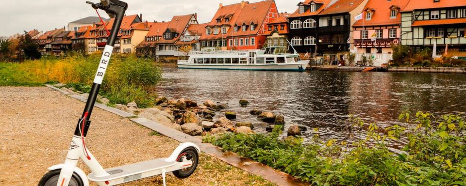 Bamberg übernimmt eine Vorreiterrolle bei E-Scooter-Verleih in Deutschland. Bamberg übernimmt eine Vorreiterrolle bei E-Scooter-Verleih in Deutschland.